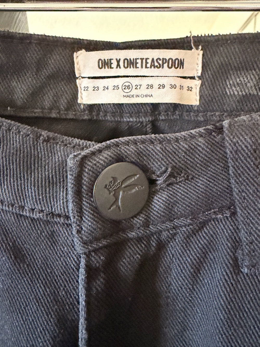 One Teaspoon High-Rise Black Jeans